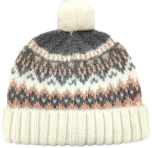 Custom jacquard knit beanie