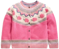 Custom children's jacquard cardigan