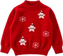 Kids' red Christmas sweater