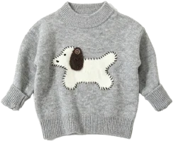 Kids' animal motif pullover