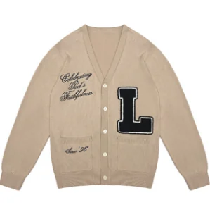 Men's branded cardigan