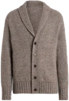 Men's shawl collar cardigan