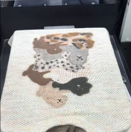 Custom knitwear decorative technique