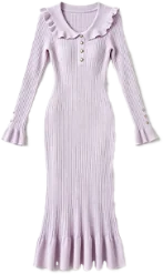 Women's rib knit dress