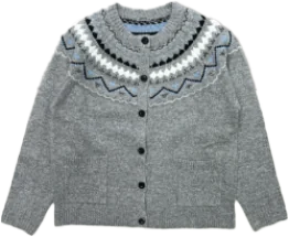 Women's jacquard cardigan