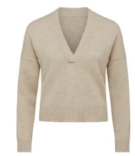 Custom women's V-neck sweater